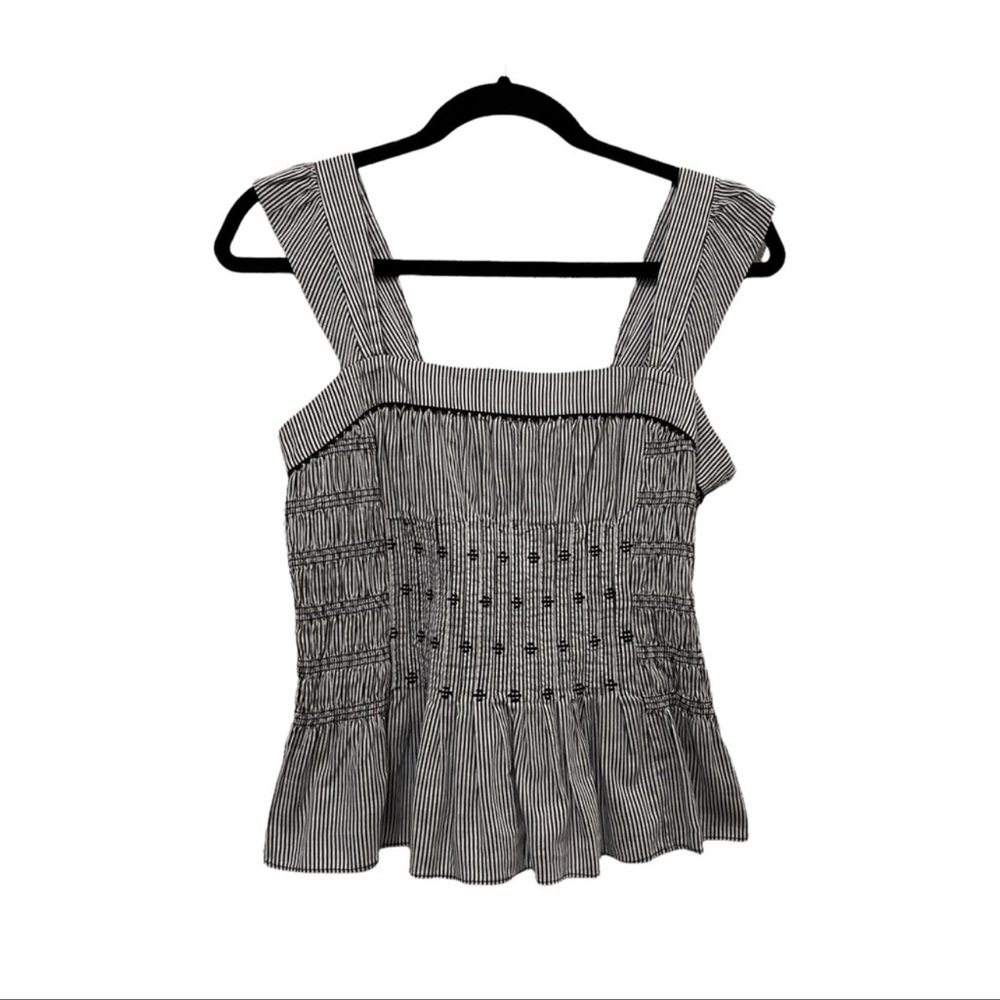 Anthropologie Lithe Smocked Top